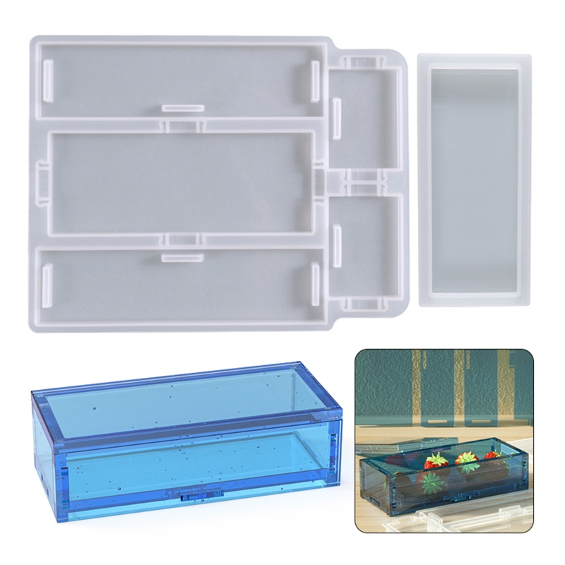 Resin Ocean Wave Mold - R3MC Domino Box formy żywiczne biżuteria