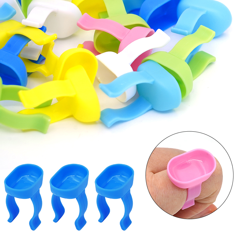 Mixing Cup Silicone - 20 sztuk Dental mieszanie palec serdeczny