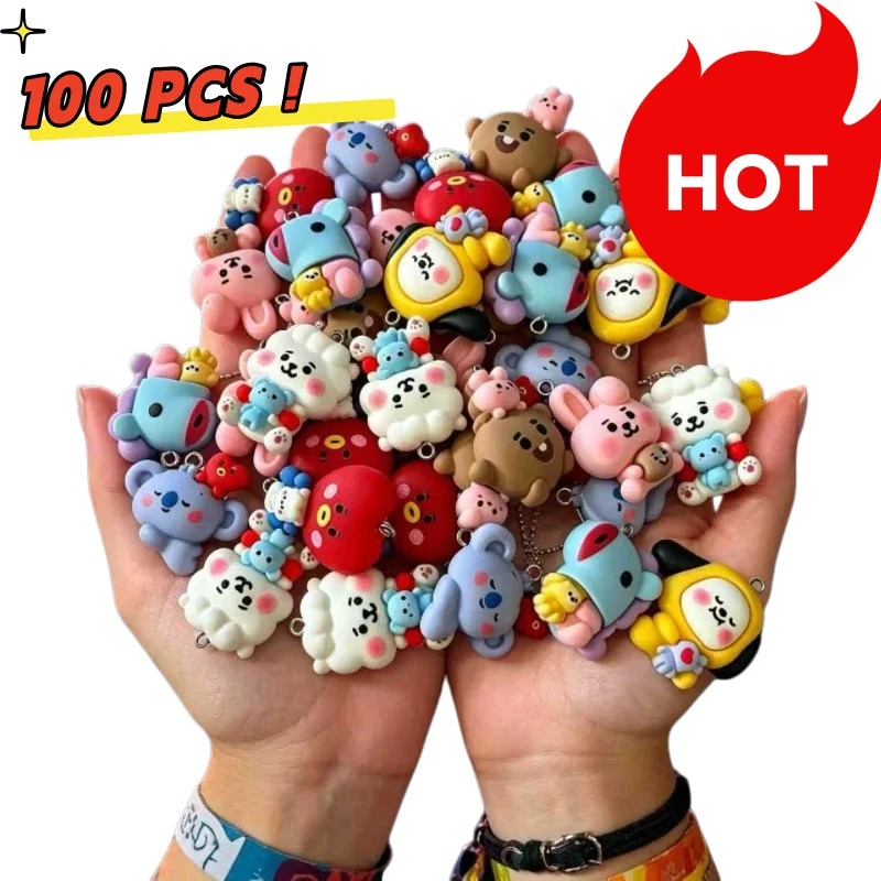 Crafting Resin - 7 szt. BT21 Żywiczne Charmsy z
