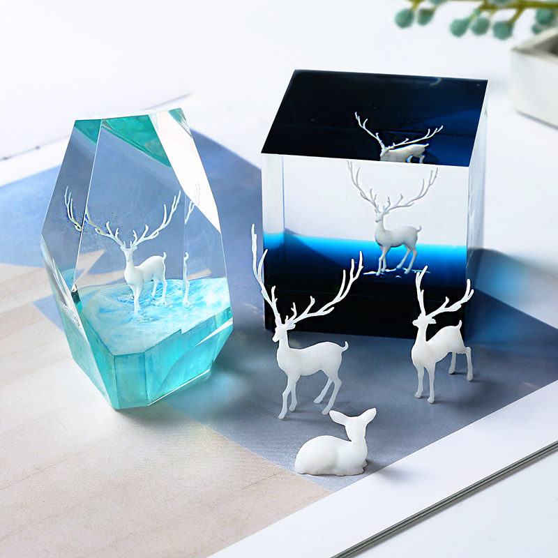 Resin Ocean Wave Mold - SNASAN 6 sztuk 3D Micro Swan