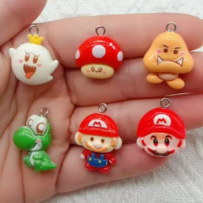 Resin Craft Projects - 10 szt. żywicznych zawieszek z motywami