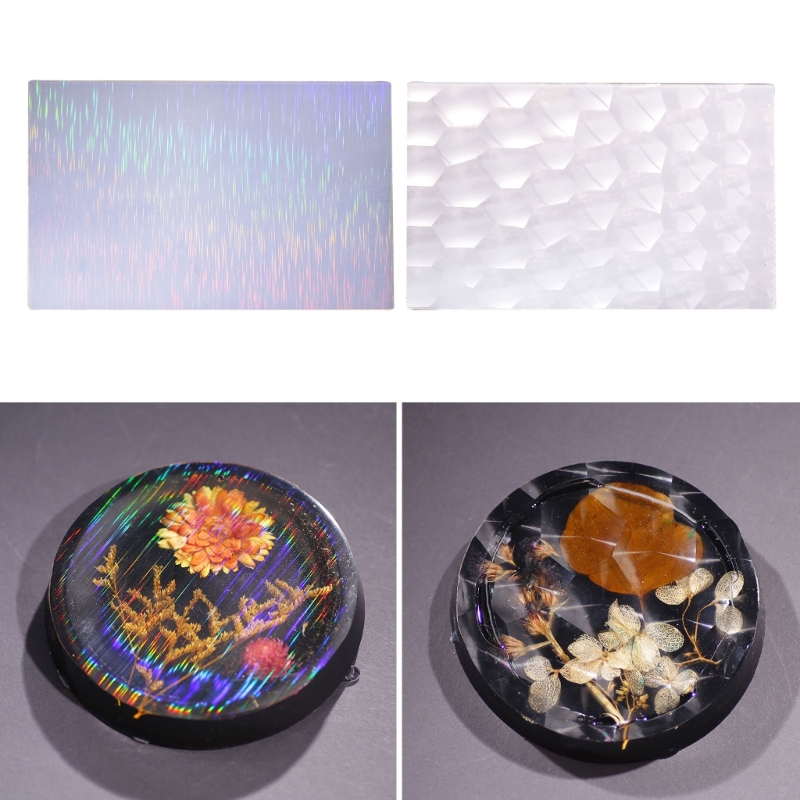 Resin Ocean Wave Mold - Holograficzna silikonowa wkładka do tęczowej folii