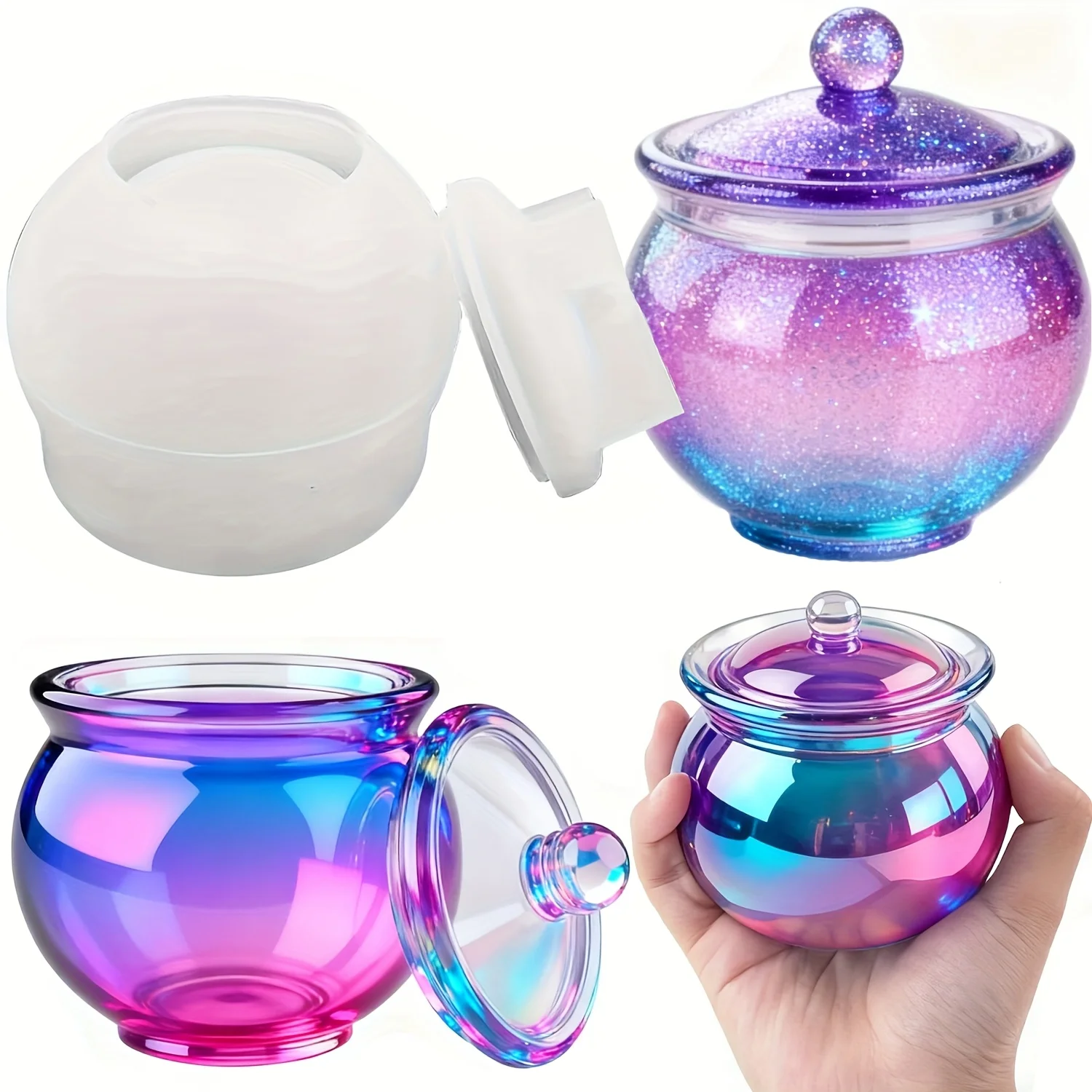 Resin Jewelry Kit - 1 zestaw okrągłych form z żywicy
