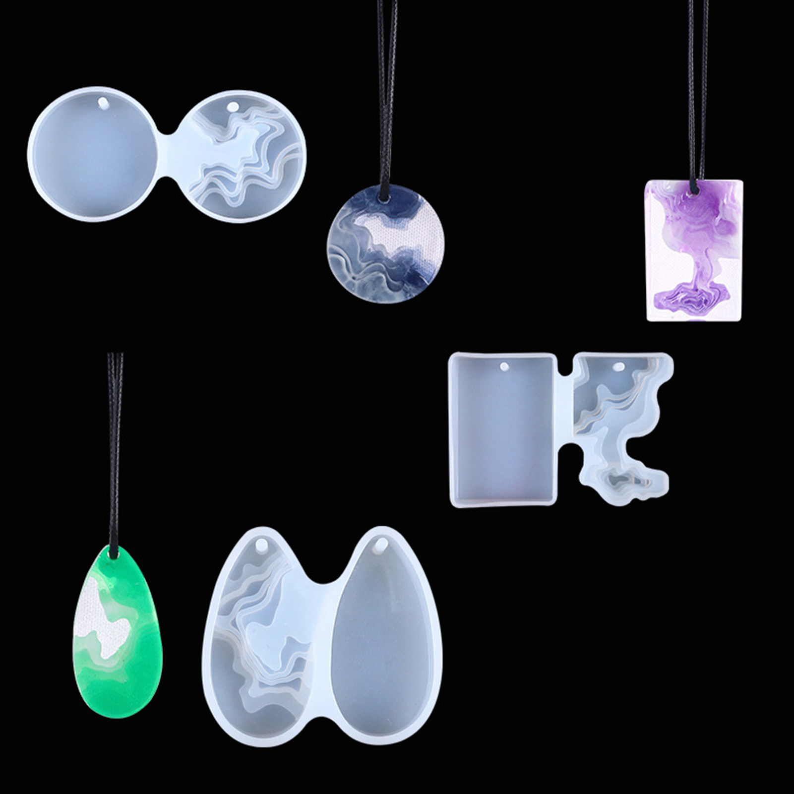 3 szt. Zestaw form silikonowyc – Geode Mold Silicone recenzja i cena