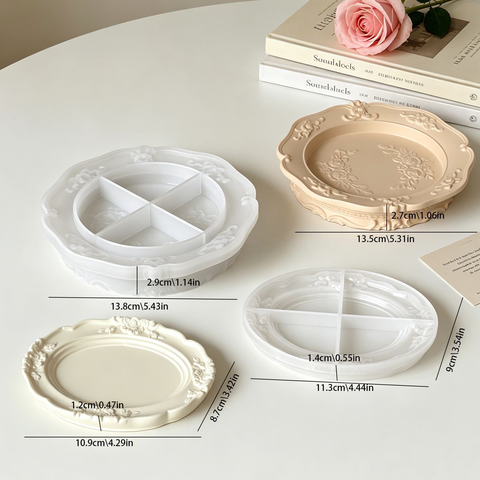 Elegancka, vintage'owa forma s – Coaster Mold Round recenzja i cena