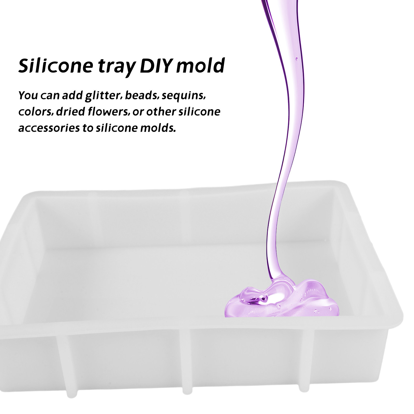Duża prostokątna forma silikon – Flower Preservation Resin recenzja i cena