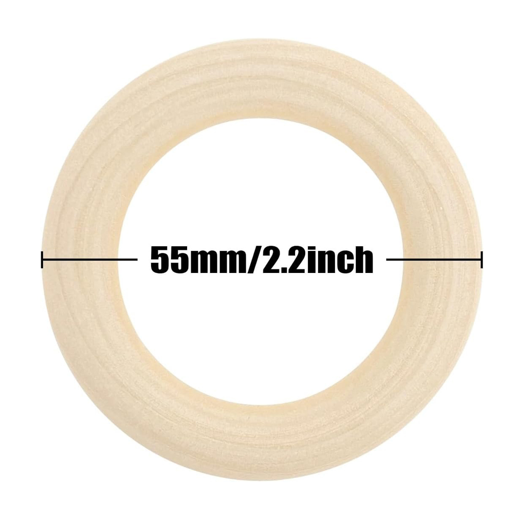 20 SZT. Drewniane Pierścienie  – Wood Ring Blank recenzja i cena
