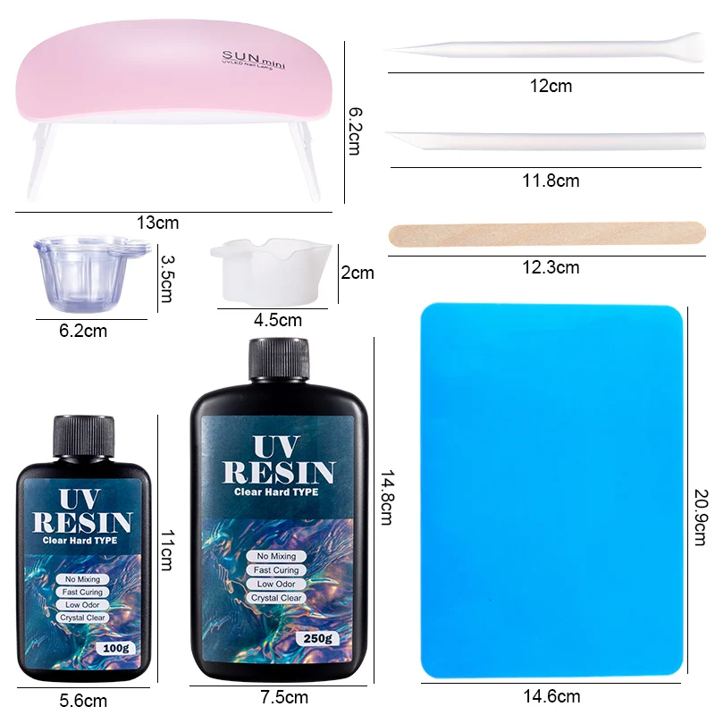 Zestaw kleju z twardej żywicy  – Epoxy Uv Resin Kit recenzja i cena