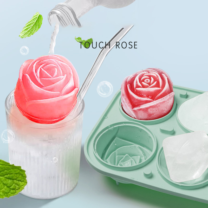 3D Rose Diamond Round Ice Cube – Coaster Mold Round recenzja i cena