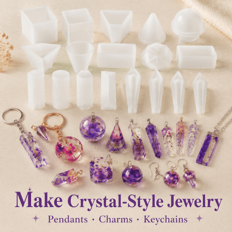 15-częściowy zestaw form silik – Resin Jewelry Kit recenzja i cena