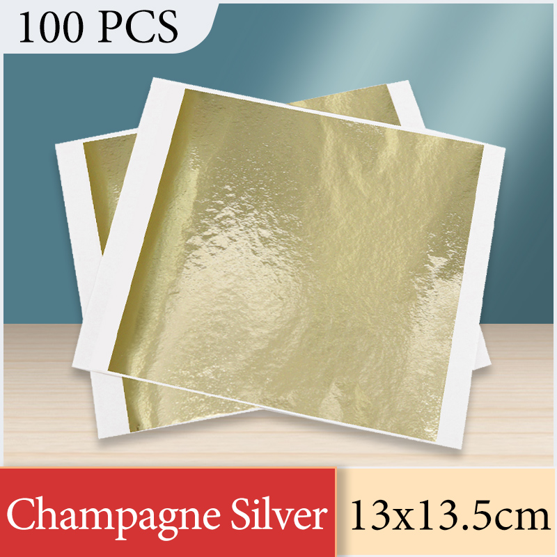 13x13.5cm Champagne Silver Foi – Gold Foil Flakes recenzja i cena