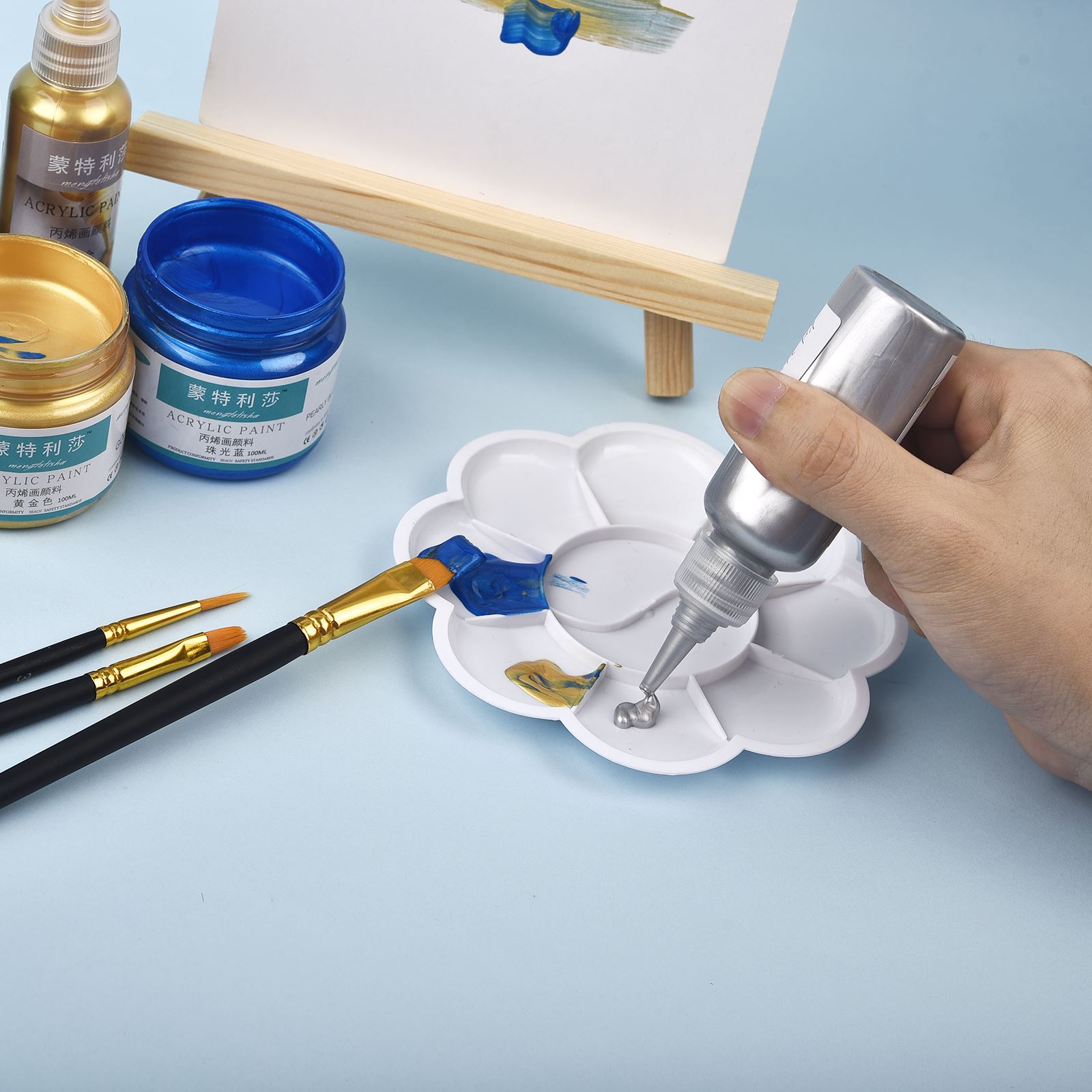 7 kolorów 60 ml/butelka metali – Resin Pigment Set recenzja i cena