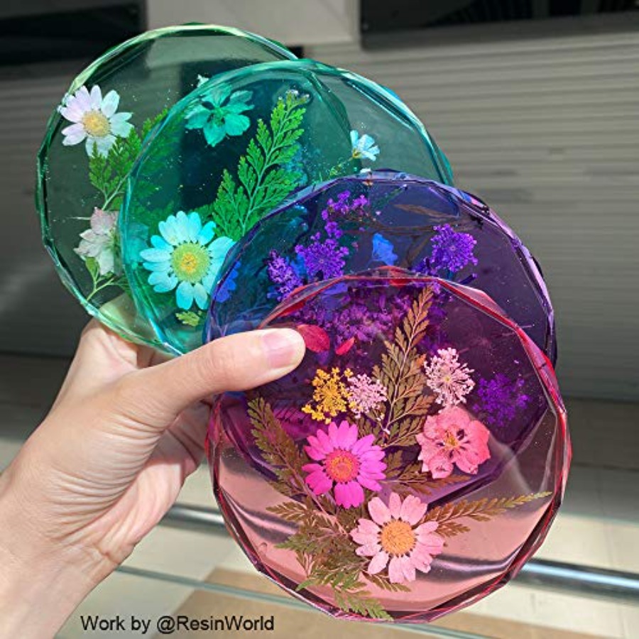 4 sztuki form do podstawek - s – Geode Mold Silicone recenzja i cena