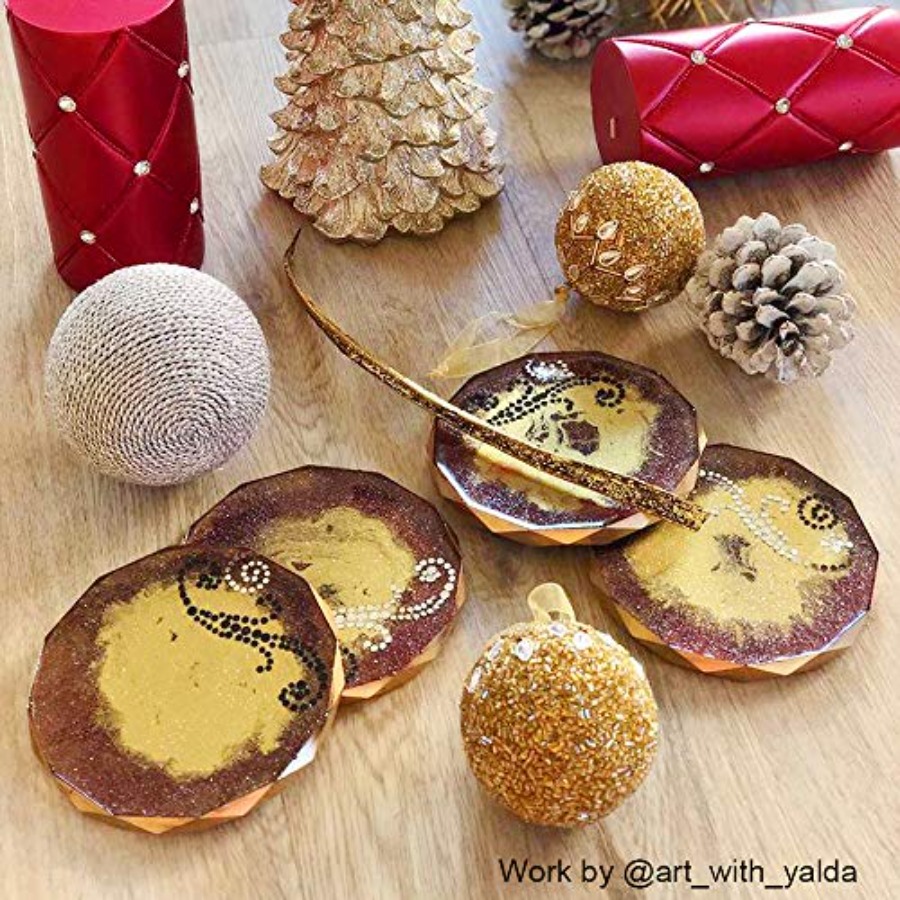 4 sztuki form do podstawek - s – Geode Mold Silicone recenzja i cena