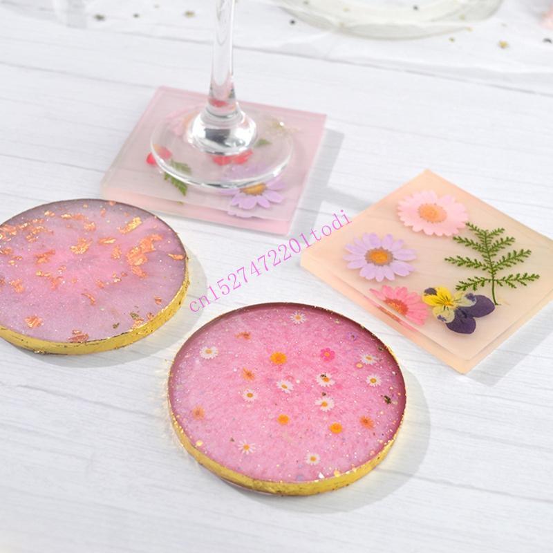 2 szt. Okrągła kwadratowa podk – Geode Mold Silicone recenzja i cena