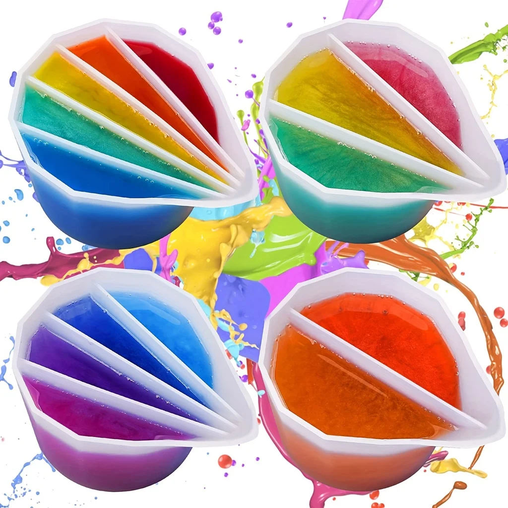 Mieszanie kolorów dzielony kub – Mixing Cup Silicone recenzja i cena