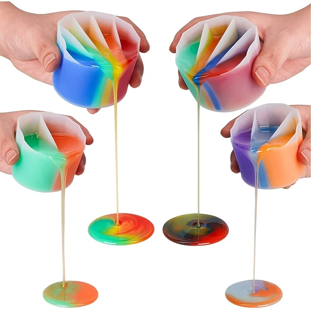Mieszanie kolorów dzielony kub – Mixing Cup Silicone recenzja i cena