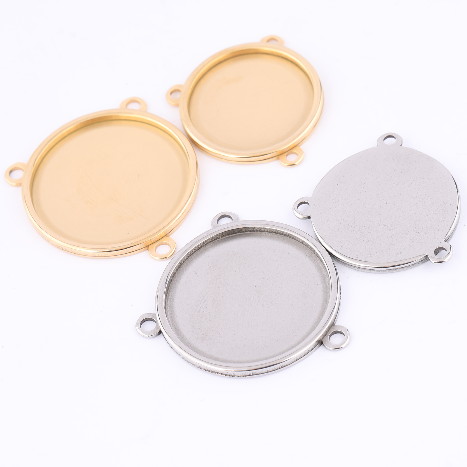 5 szt. Stal nierdzewna pozłaca – Bezels Set Pendant recenzja i cena