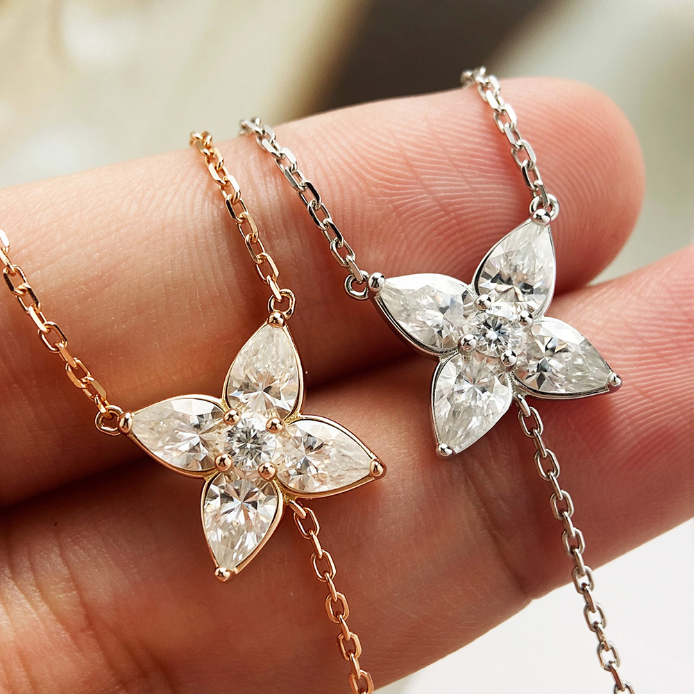 Naszyjnik z moissanitem oprawi – Bezels Set Pendant recenzja i cena